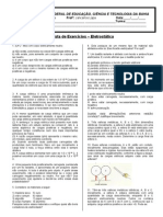 Exercícios Eletrostática