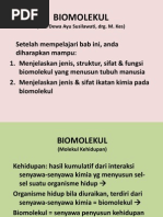 Biomolekul & Ikatan Kimia