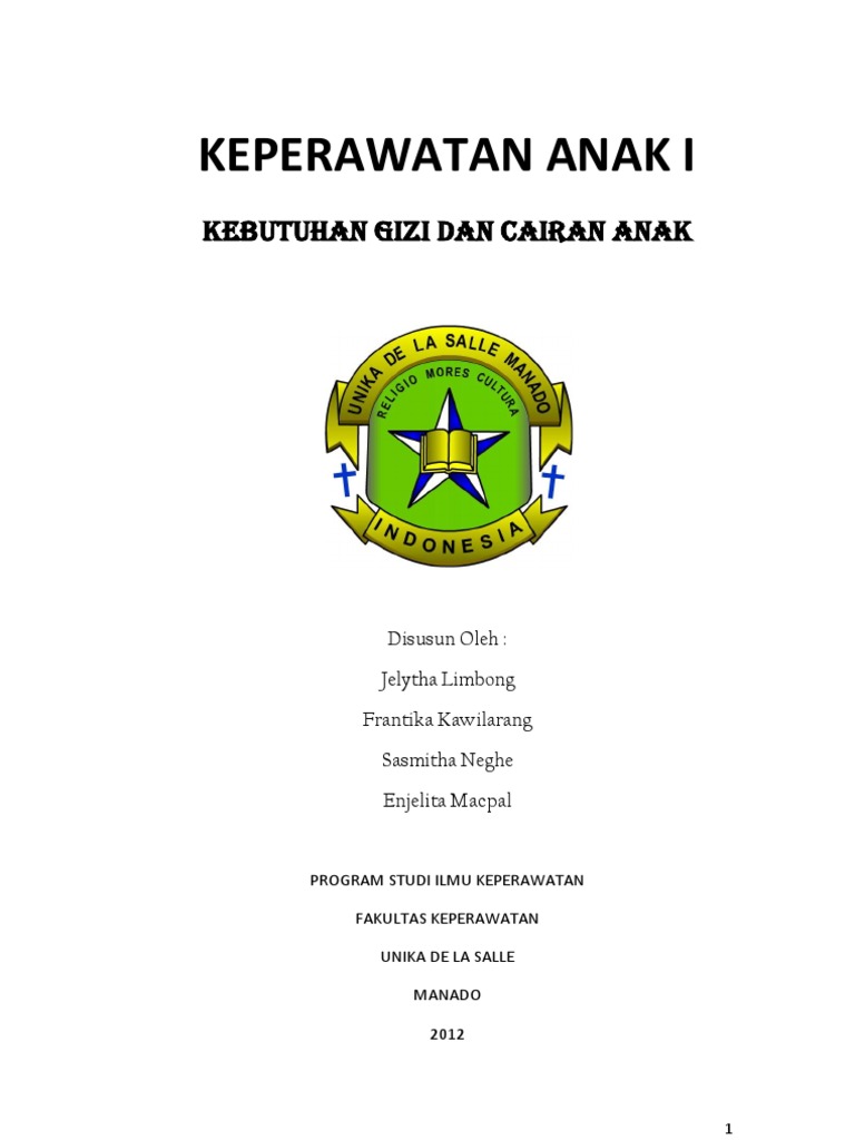 Makalah Nutrisi Pada Anak