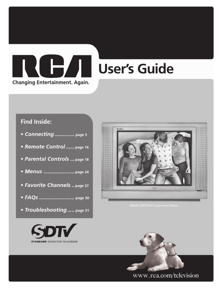 RCA TV User Manual | PDF