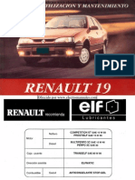 Manual del propietario de Renault R19 de 1996