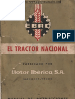 Manual del usuario del tractor Nacional Ebro