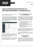 Download How to Install Tomato Firmware on NETGEAR WNR3500Lv2 MyOpenRouter December 16 2012 at 0858PMpdf by Joseph Ylk Chiocchi SN117066402 doc pdf