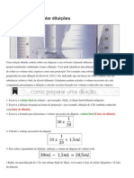 Como calcular diluições