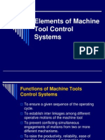 Elements of Machine Tool Control Systems