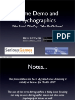 Game Demo and Psychographics: Ben Sawyer