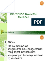 Identifikasi Biaya Dan Manfaat