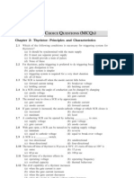 Thyristor Multiple Choice Questions