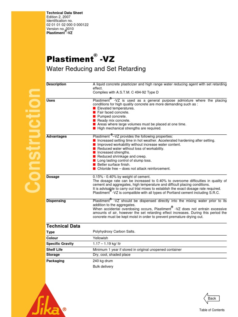 PLastiment VZ | Concrete | Building Engineering