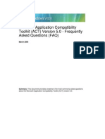 Microsoft Application Compatibility Toolkit (ACT) Version 5.0 - Frequently Asked Questions (FAQ)