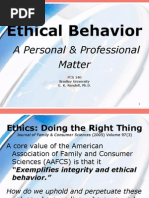 unethical behavior in relationship