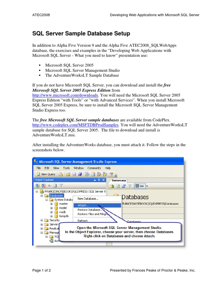 Collection: Sql Server Sample Databases – JKAUL