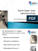 MBO15 Presentatie J Van Der Meulen W Streumer (Nov 2012)