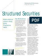 Structured Securities: Public Offers of Notes in Hong Kong: Programme Issues