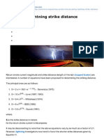 Electrical Engineering Portal - Com Calculating Lightning Strike Distance