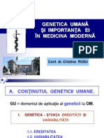 Genetica - Curs 1