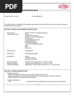 Dupont Fe-227 Fire Extinguishing Agent: Material Safety Data Sheet