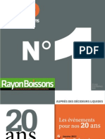 Plaquette Publicité 2013 Rayon Boissons