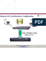 Remote SAN Lab Hardware Configuration: 4 ISL 8 Gbit/Sec Trunk Ports 4, 5, 6, 7