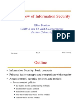 Overview of Information Security: CERIAS and CS &ECE Departments Purdue University