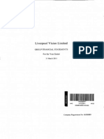 Liverpool Vision Limited Group Financial Statements (for the Year Ending 2011)