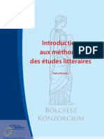 Ilona Kovács (Sous La Direction De) : Introduction Aux Méthodes Des Études Littéraires