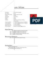 Curriculum Vitae: Ersonal Information