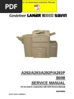 Download RICOH Aficio-551 Aficio-700 Aficio-1055 Service Manual Pages by Tran Ha SN117133150 doc pdf