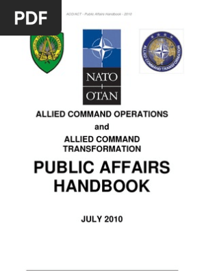 Public Affairs Handbook 2010 Nato Strategic Communication