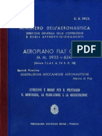 Aeroplano Fiat G. 50 - Istruzioni e Norme Per Il Pilotaggio, Il Montaggio, La Regolazione e La Manutenzione