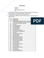 Observaciones Mantenimiento de Pcs