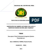 OBTENCIÓN DE CARBÓN ACTIVADO CON H3PO4 A PARTIR DE HUESOS DE RES (BOS TAURUS)