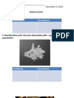 Qualitative Quantitative: Science Lesson I. Review