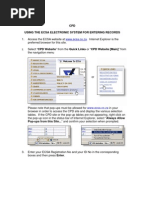 CPD Using The Ecsa Electronic System For Entering Records: WWW - Ecsa.co - Za