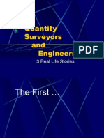 Quantity Surveyors and Engineers: 3 Real Life Stories