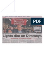 Save Dimmeys. Lights dim on Dimmeys