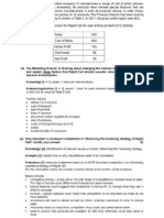 OLevel Business Studies Collection of Marketing Questions With Answers.