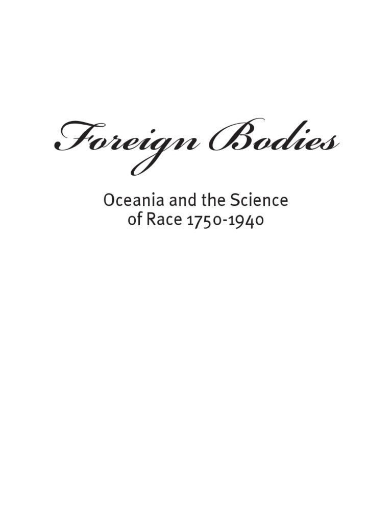 Foreign Bodies PDF Oceania Race (Human Categorization)