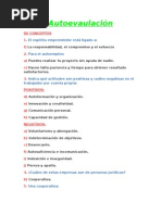 AUTOEVAULACION