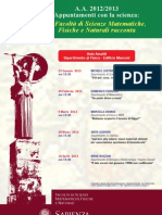 Appuntamenti con la scienza 2012/2013