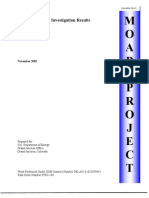 M O A B P R O J E C T: Soil Conductivity Investigation Results