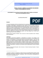 Educação ambiental no currículo de Moçambique