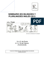 Seminario IES Bilingües y Plurilingües (Inglés)