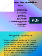 Kebudayaan Dan Pendidikan