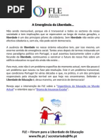 A Emergência da Liberdade