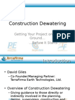 Construction Dewatering Means and Methods Presentation
