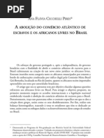 A abolição do Comércio Atlântico de Escravos e os Africanos Livres no Brasil.