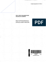 Peel Ports Shareholder FinanceCo Directors' Report & Financial Statements (2011)