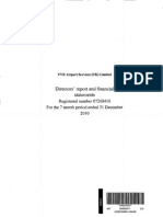 YVR Airport Services (UK) Directors' Report & Financial Statments (2010)