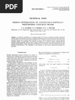 Design Optimization of Continuous Partially Prestressed Concrete Beams